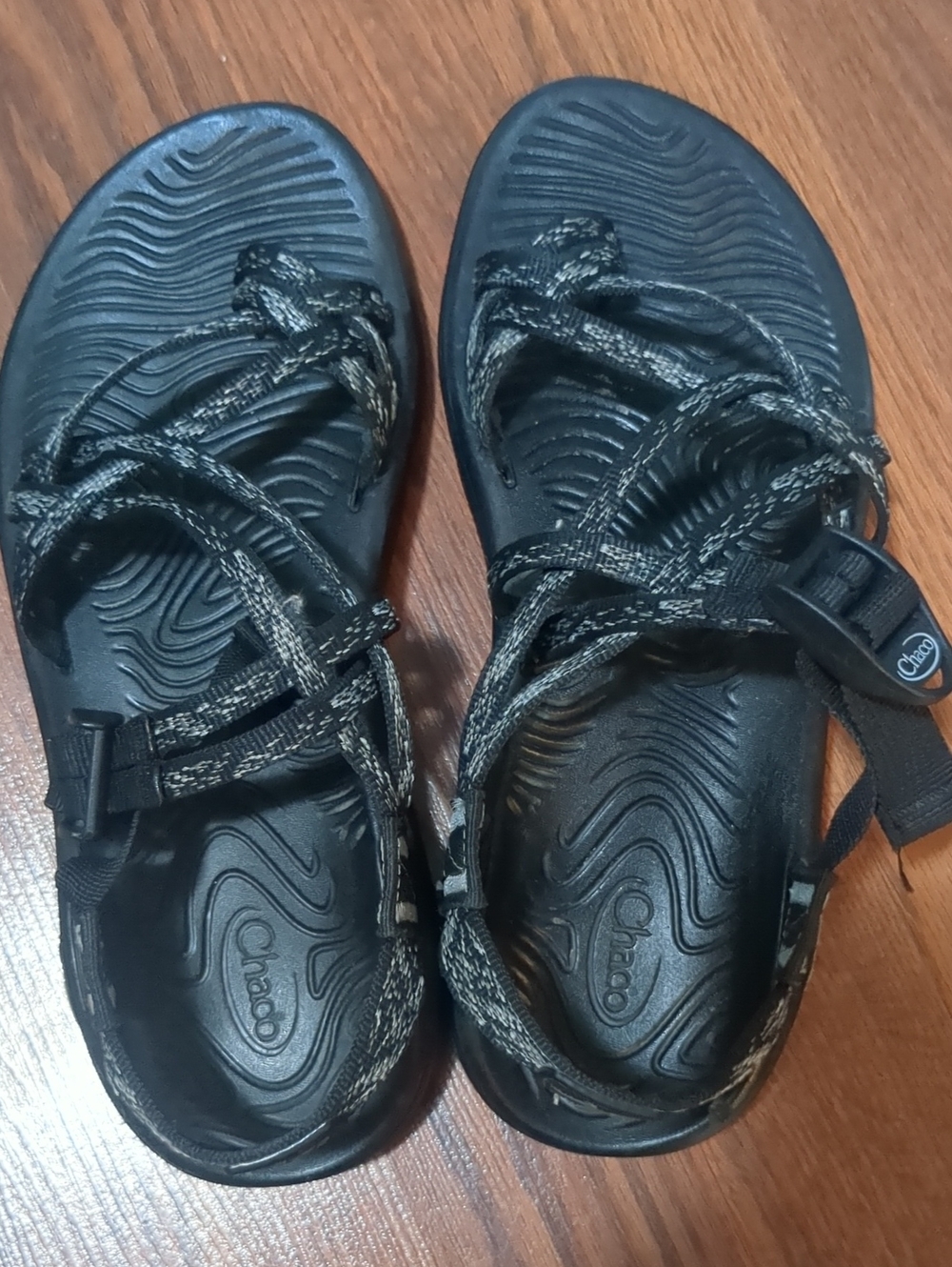 Chaco Sandals, Black And Grey